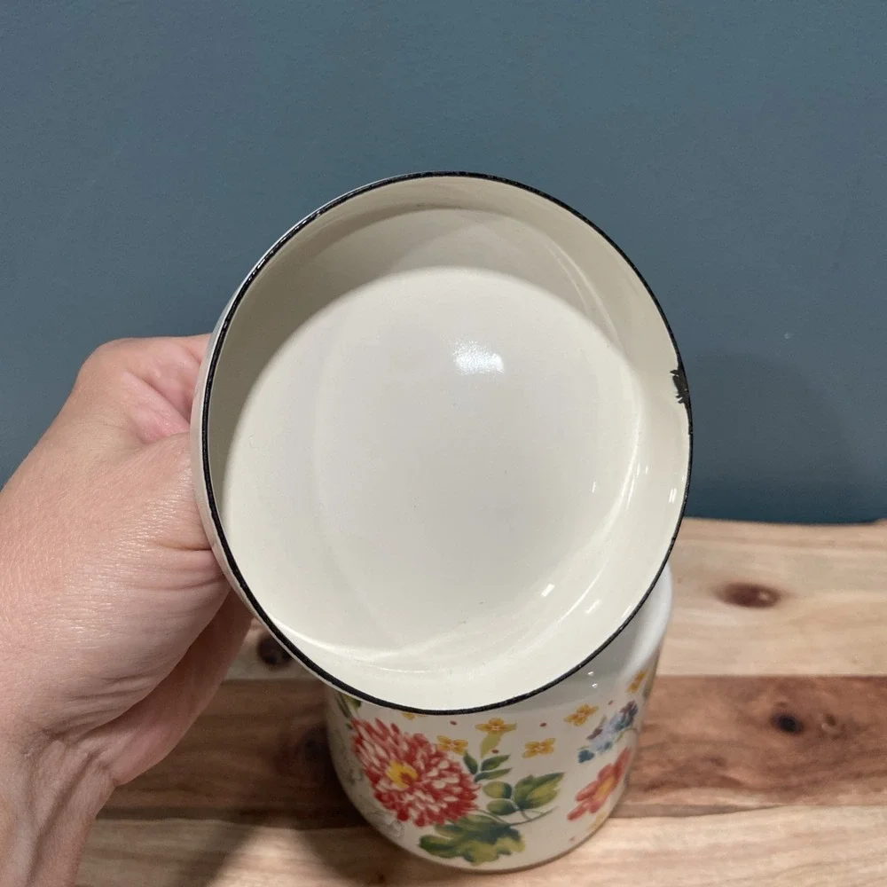 The Pioneer Woman Blooming Bouquet Grease Strainer Canister 4.25